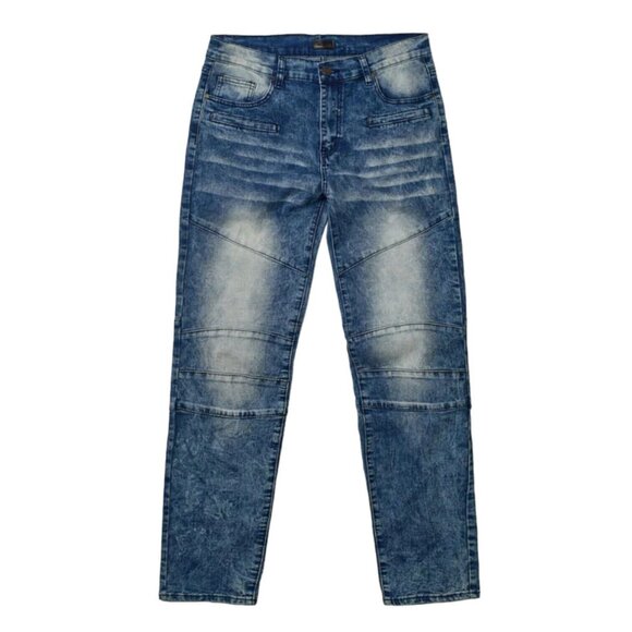 Reason Leighton Light Wash Straight fit Casual Denim Blue Jeans Pants Men's - Picture 5 of 6